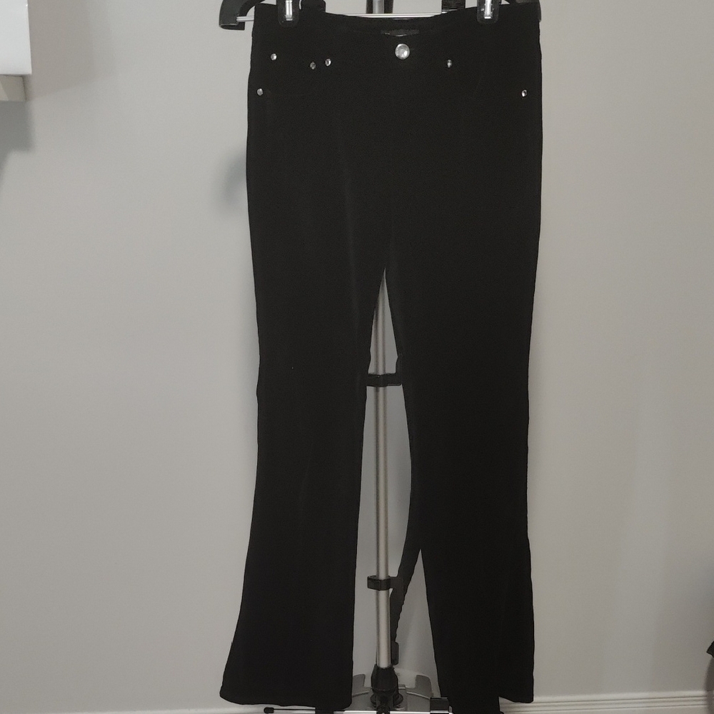 Elegant Black Velvet Pants